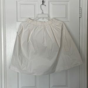 white skirt